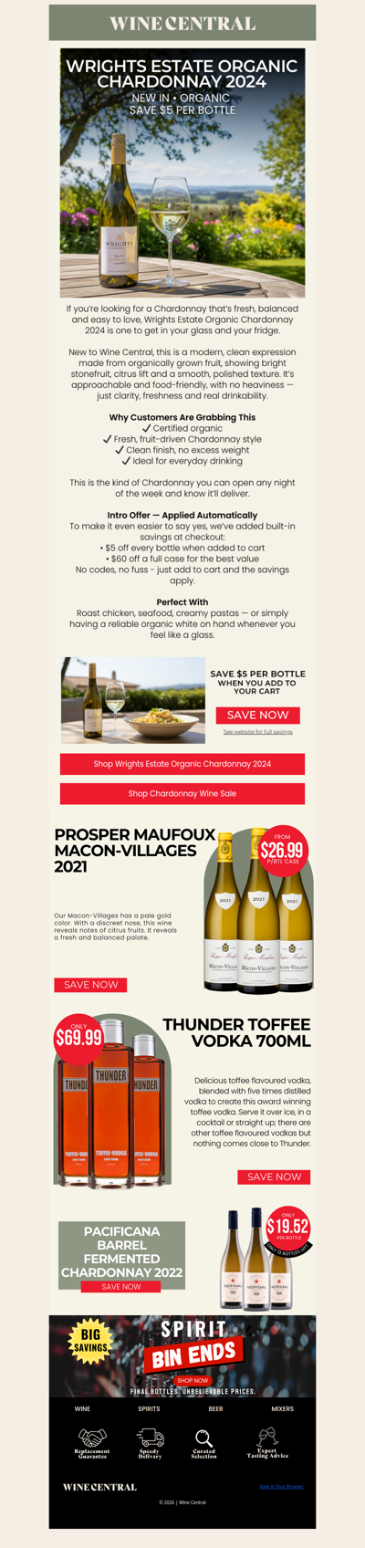 Organic Chardonnay with Instant Savings - Don’t Miss This 🍾