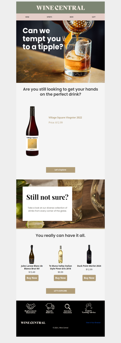 You have exceptional taste