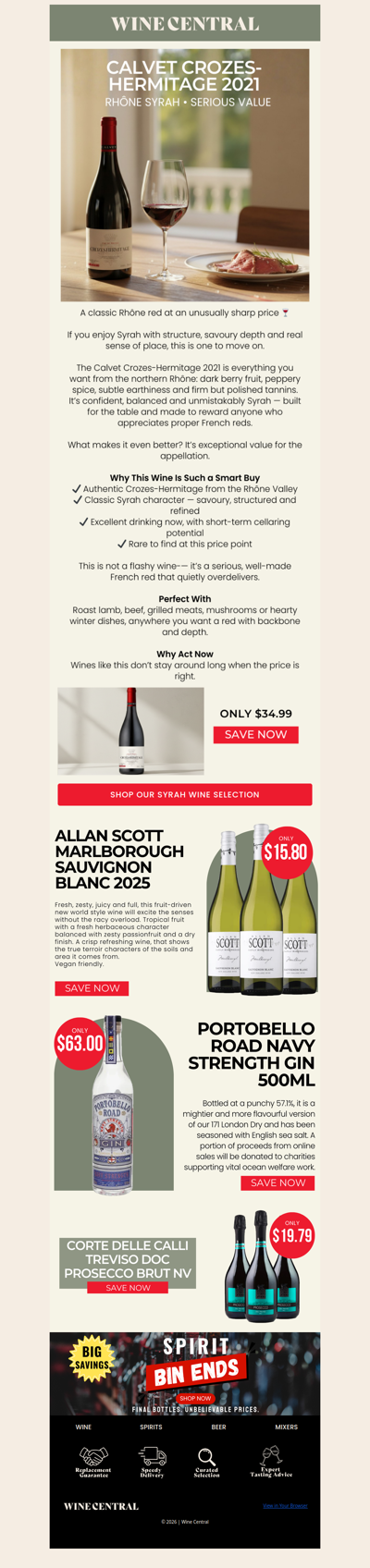 Proper Rhône Syrah at a Steal - Crozes-Hermitage 2021 🍷 Only $34.99