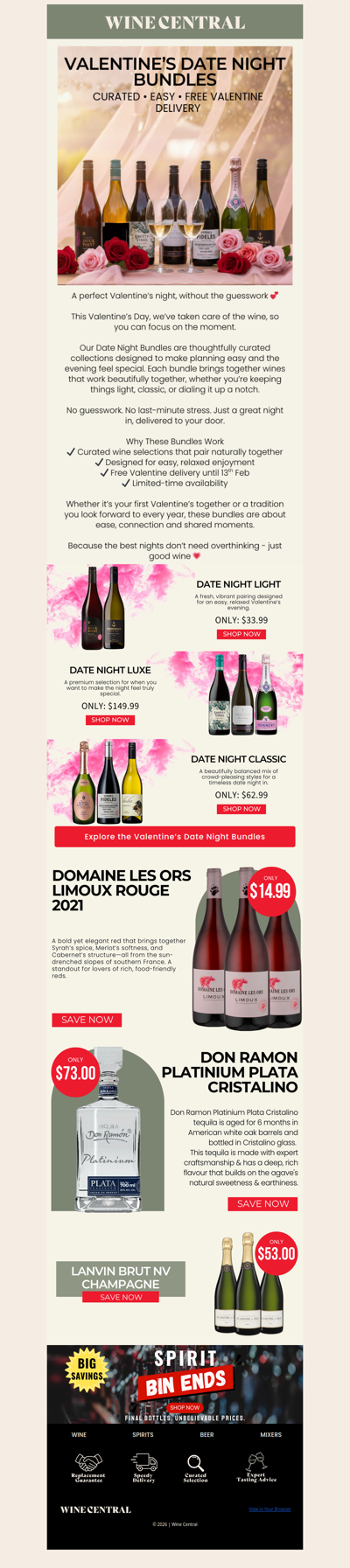 Valentine’s, Sorted - Curated Date Night Bundles 💕