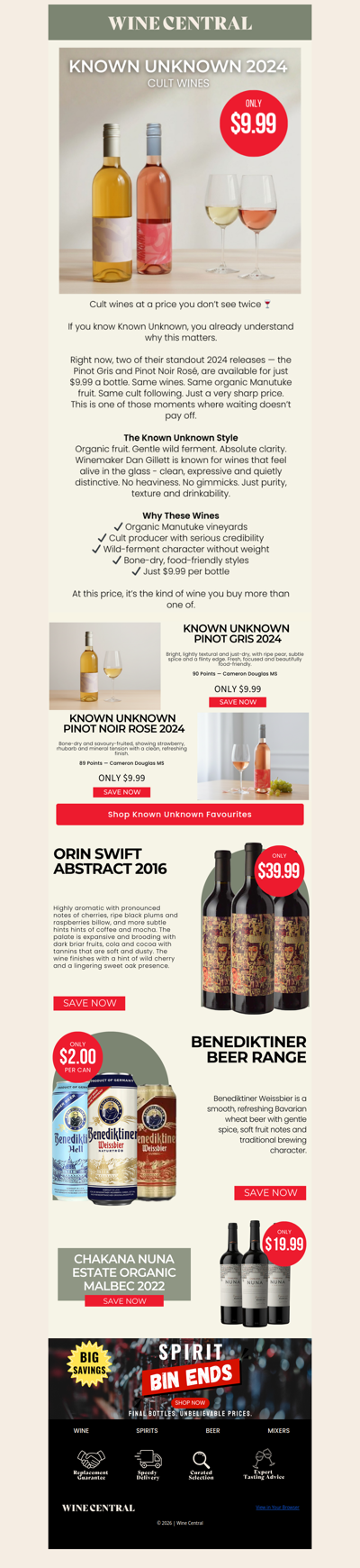 Known Unknown for $9.99 - This Won’t Last 🍷