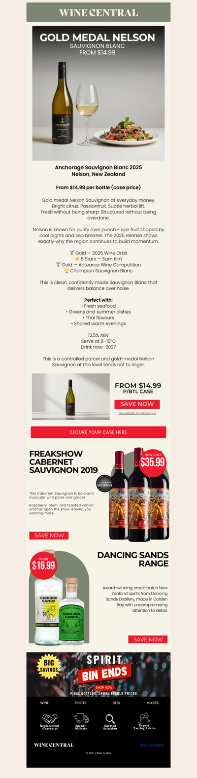 Gold Nelson Sauvignon - From $14.99
