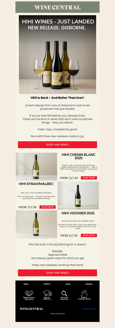 Just Landed - New HiHi Wines 🍇