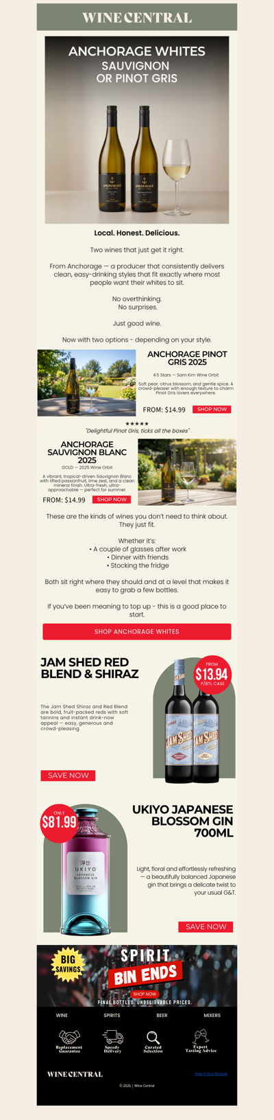 Sauvignon or Pinot Gris? Easy Choice. From $14.99