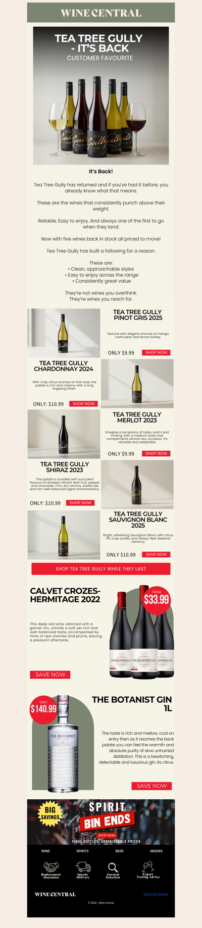 It’s Back... Tea Tree Gully Wines 😍