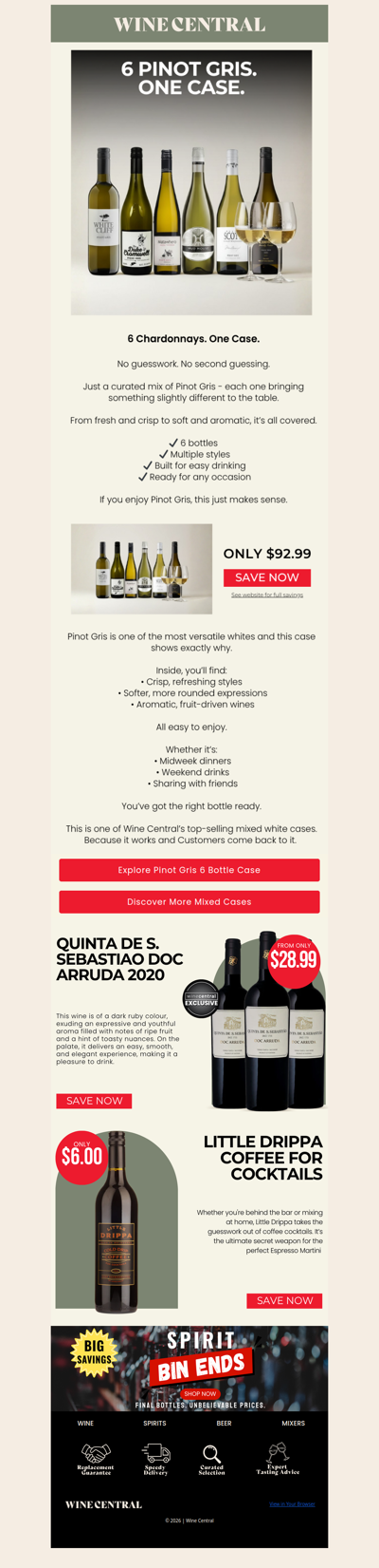 6 Pinot Gris. One Easy Decision. 💛💛💛💛💛💛