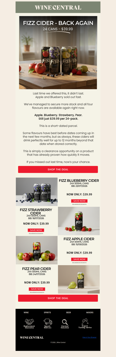 Sold Out. Now Back. 🍓🍐🫐🍎