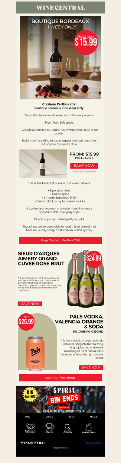 🍷 Boutique Bordeaux. Surprisingly sharp price.