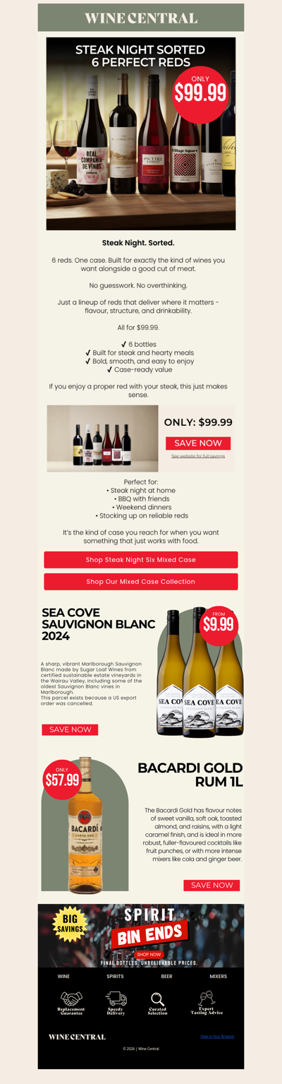 🥩 Steak Night? We've Got 6 Bottles Perfect for the Evening!