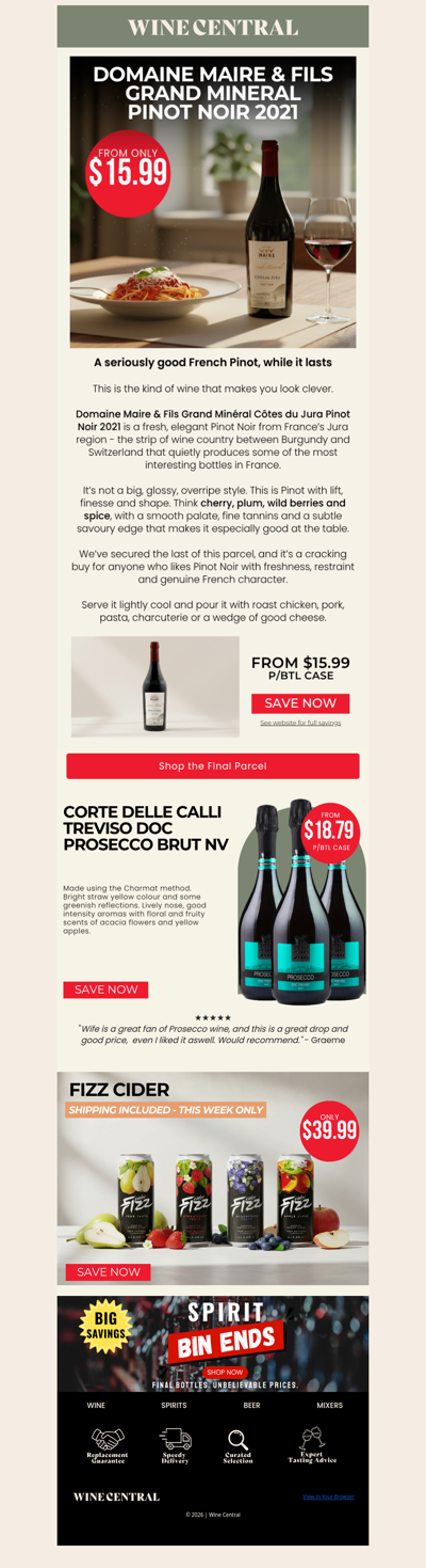 A classy French Pinot at a very sharp price 😍