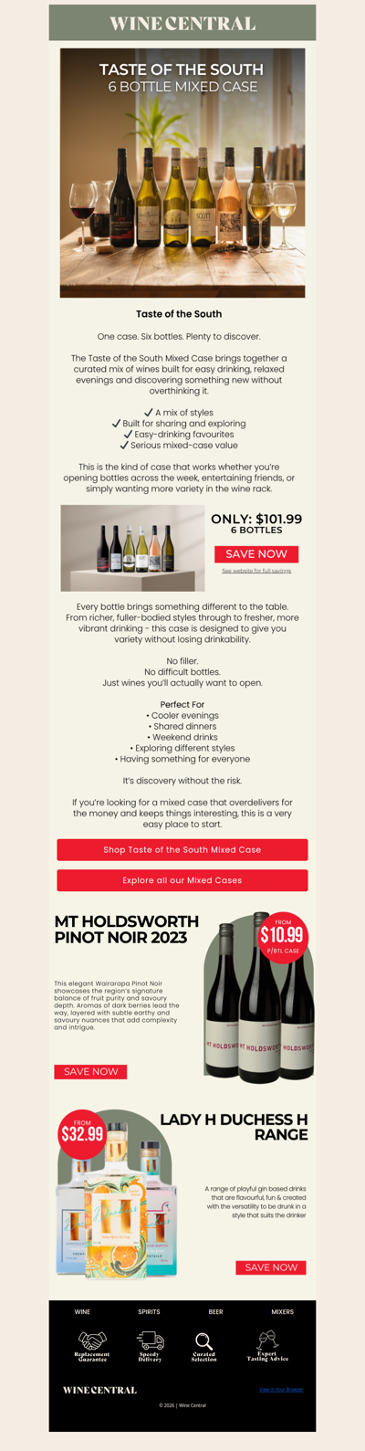 Taste of the South 🍷 Explore the South with 6 Bottles