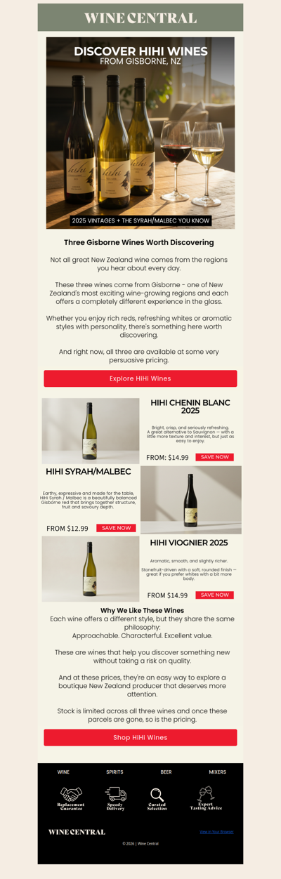 Boutique NZ Wines. Sharp Prices 🖤