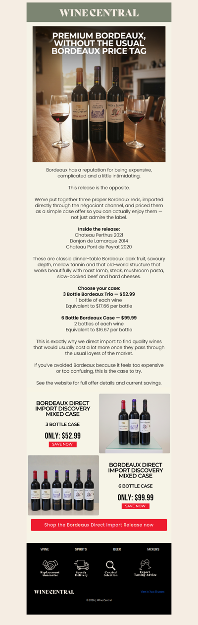 Three Bordeaux Reds. One Easy Introduction.