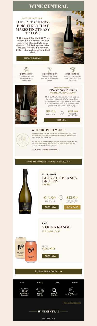 A smoother, softer Pinot for $10.99 🍷