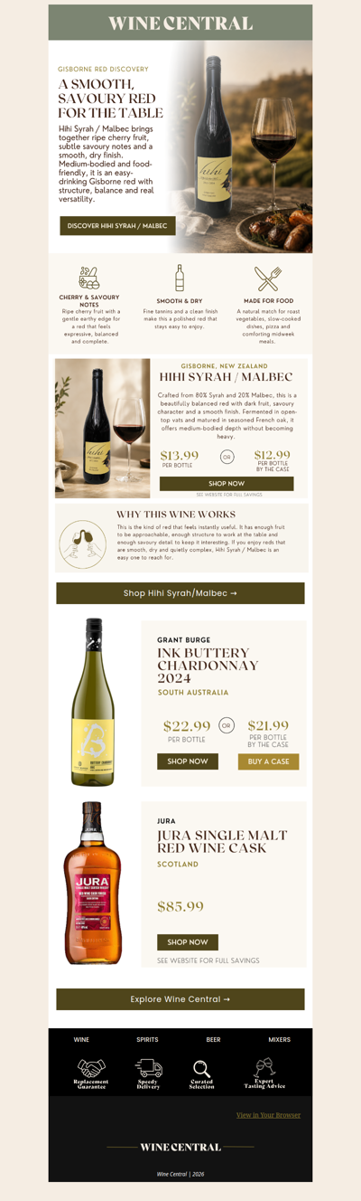 Discover a smooth Gisborne Syrah / Malbec ❤️