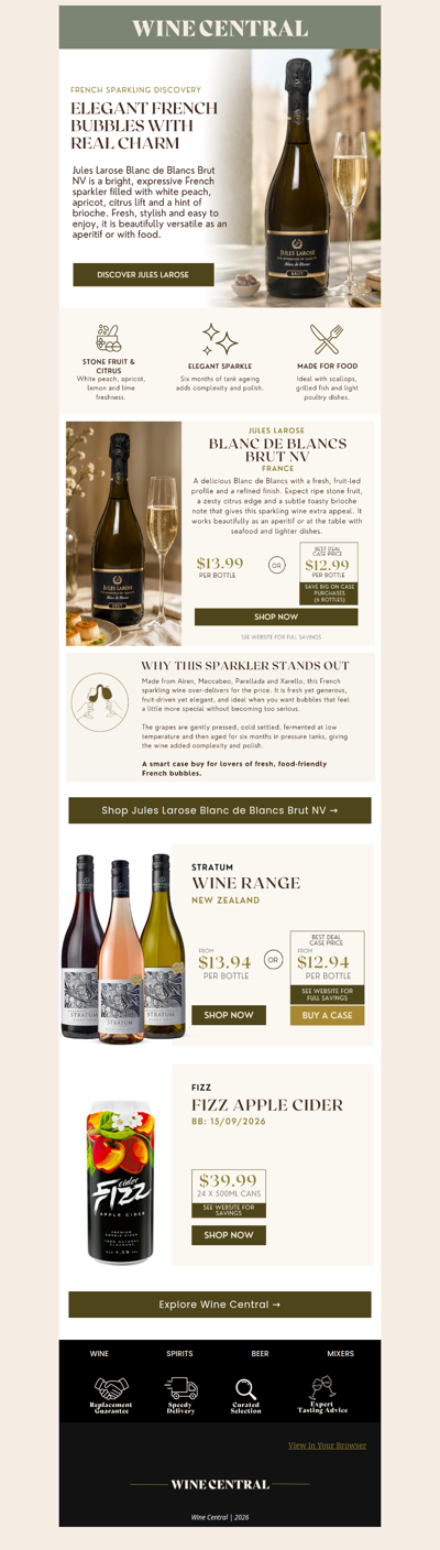 🥂Elegant French bubbles from $12.99