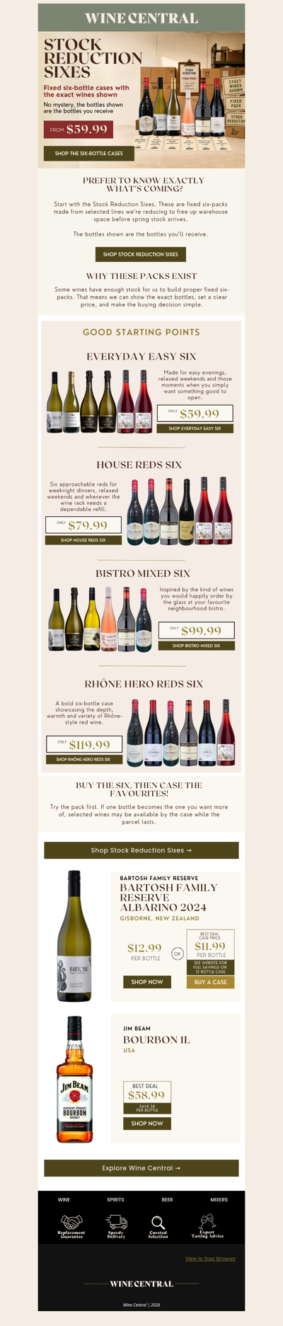 No mystery: Six bottles. Exact Wines. Exceptional Taste. 🫶