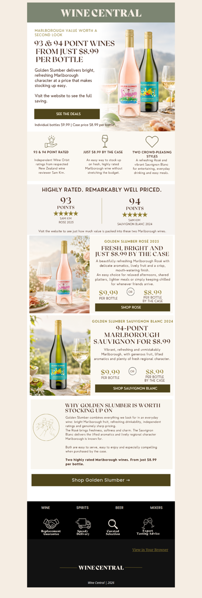 93 & 94 point Marlborough wine from $8.99