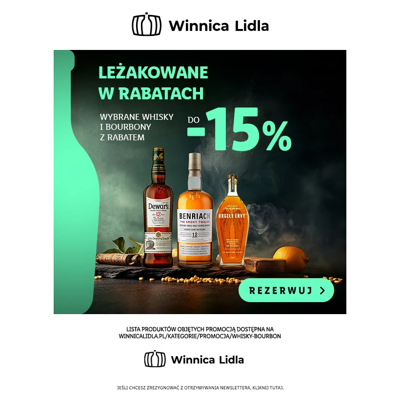 Do -15% rabatu na wybrane whisky i bourbony! Sprawdź!