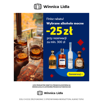 Finisz rabatu -25 zł na mocne!