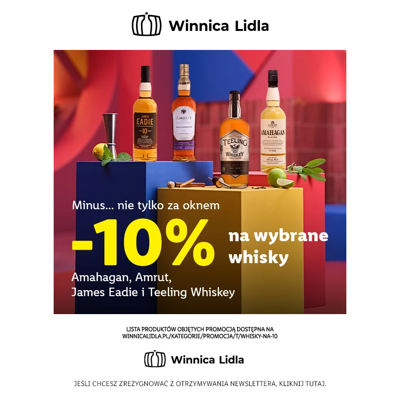 10% rabatu na Amahagan, Amrut, James Eadie i Teeling