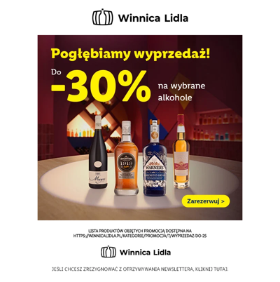 Rabaty do -30%! Pogłębiamy wyprzedaż >>