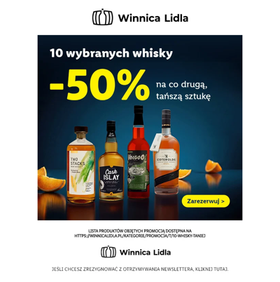 50% na co drugą sztukę!