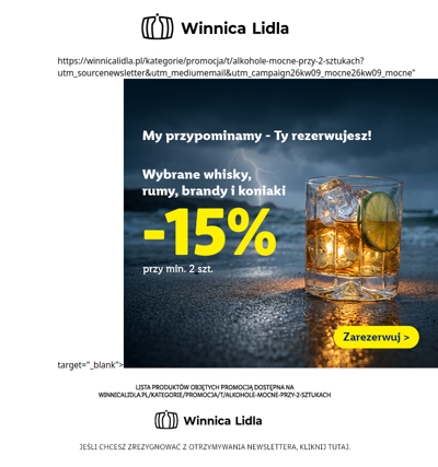-15% na mocne - kończymy dziś