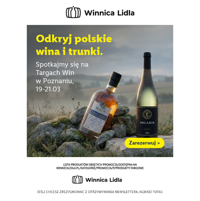 Targi Win w Poznaniu 19-21.03 - polskie wina i trunki