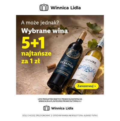 6 win w koszyku, najtańsze za 1 zł