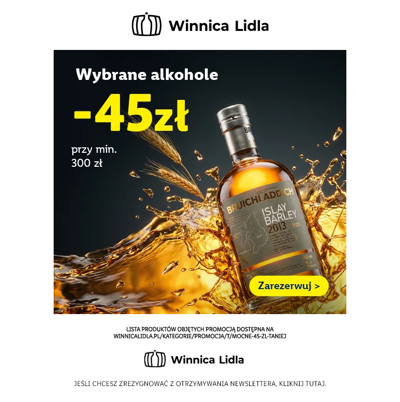 Twój koszyk lżejszy o 45 zł