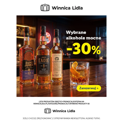 Wybrane alkohole mocne -30%!