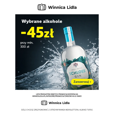 Rabat -45 zł na alkohole mocne! Sprawdź >>