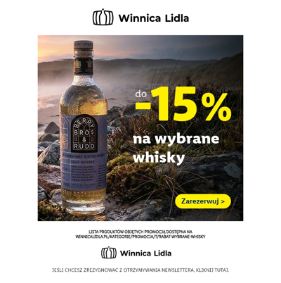 Do -15% na wybrane whisky