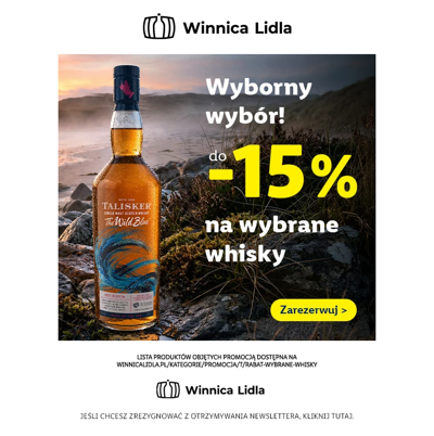 Do -15% na whisky - ostatni moment