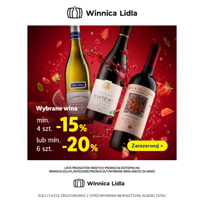 Im więcej win, tym większy rabat: nawet -20%