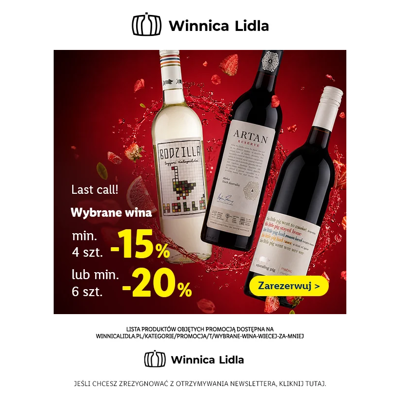 Kończymy akcję: 6 win nawet -20%