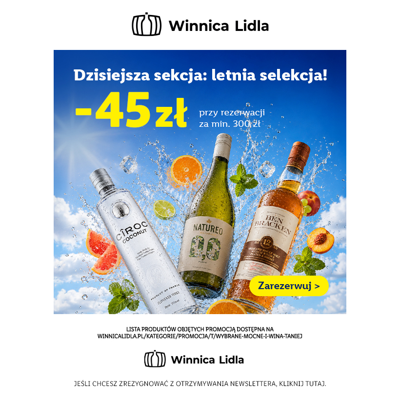 Letnia selekcja nadal z rabatem -45 zł od 300 zł