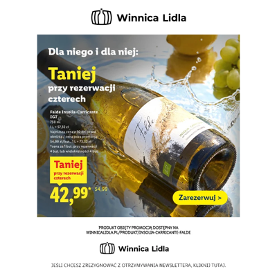 Falde - 4 butelki nadal w lepszej cenie