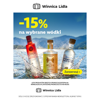 Wybrane wódki teraz -15%
