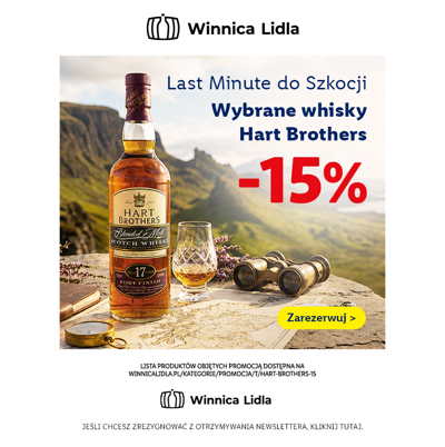 -15% na whisky Hart Brothers powoli znika z Winnicy
