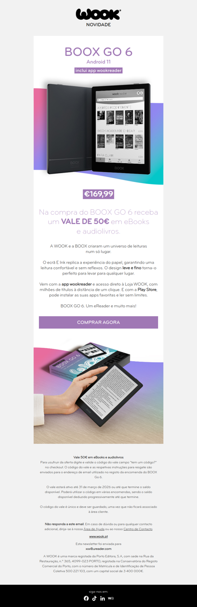 NOVIDADE 📣 Descubra o eReader BOOX GO 6 🤩