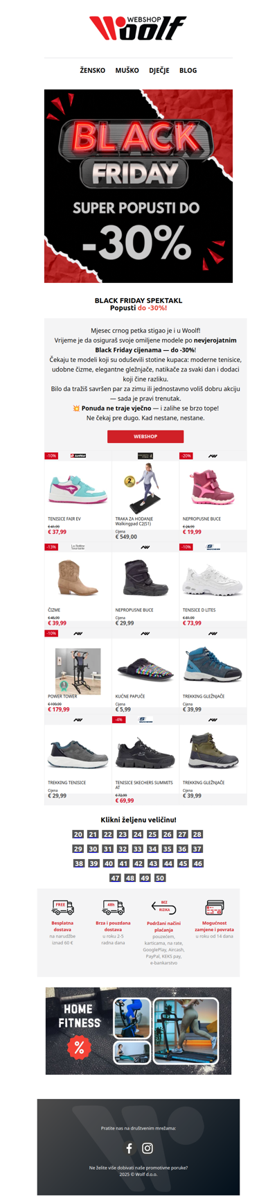 ⚡ Black Friday SPEKTAKL — popusti do -30%!