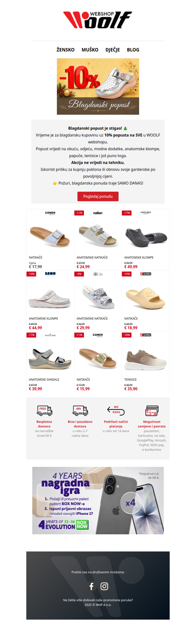 🎄 Blagdanski popust 10% na SVE!