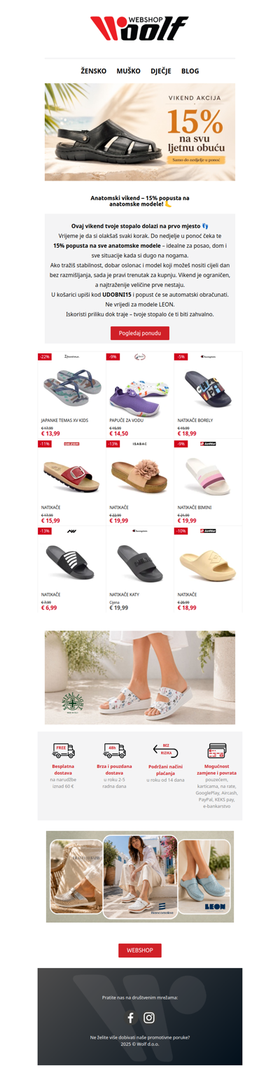 🌿 15% na SVE LJETNO