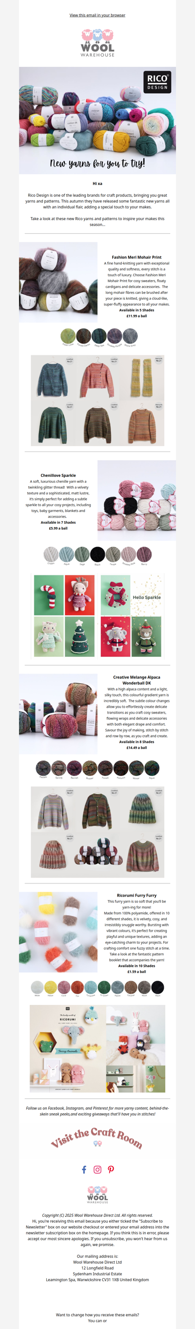 Unravel Rico's New Yarns...