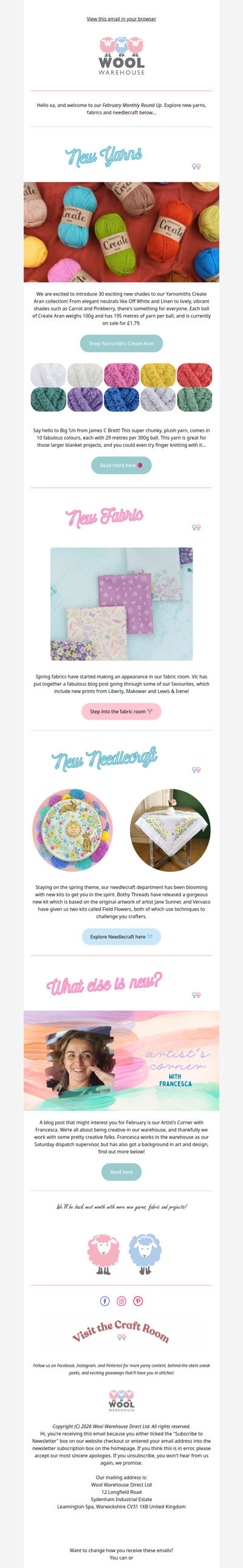 Craft Room Delights - February Arrivals ❤️