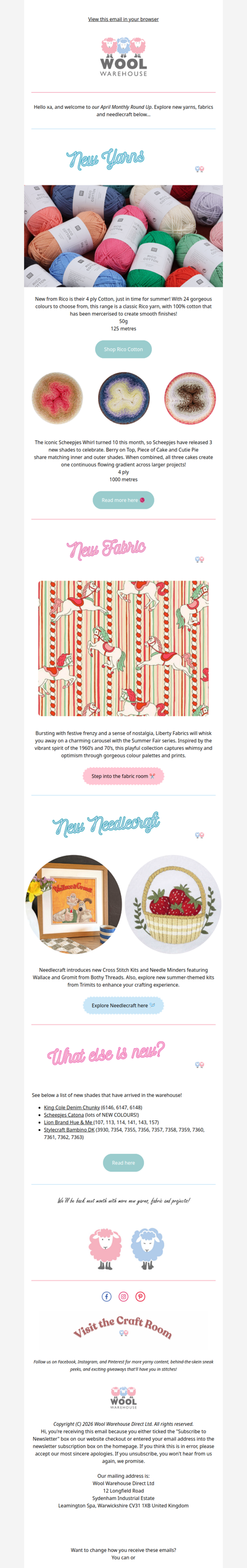 Craft Room Delights - April Arrivals 🌈