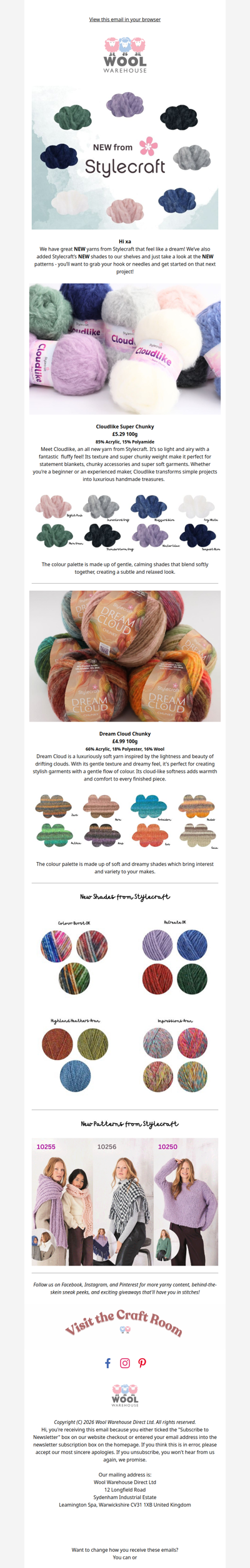 ☁️ NEW! Dreamy Yarns from Stylecraft ☁️