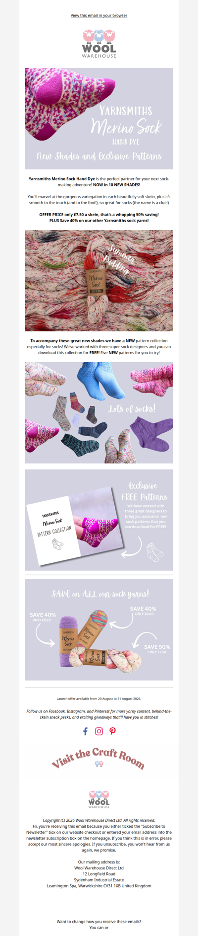 Toe-tally Awesome New Shades & Sock Patterns!